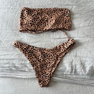 ZAFUL / CHEETAH PRINT BIKINI / SIZE S